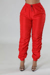 Red Cargo Joggers