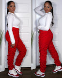 Red Cargo Joggers