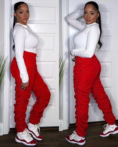 Red Cargo Joggers – B.Monet Kollection