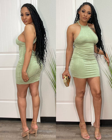 Sage Mini Dress